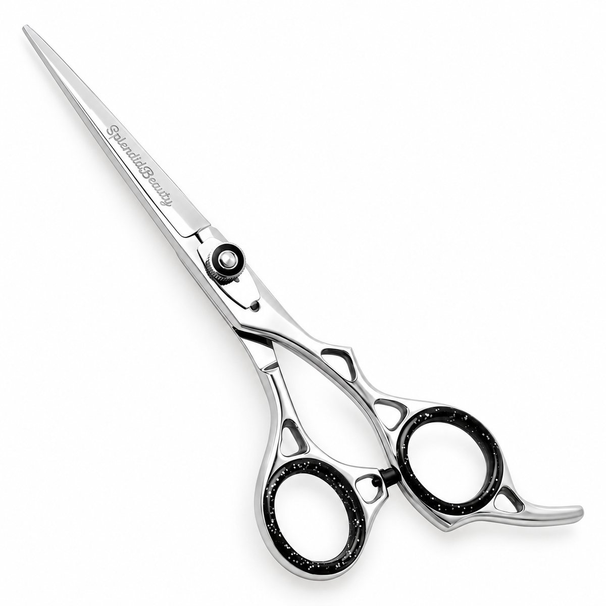Precision Line Arc Black Glitter scissors, SB-SC-028